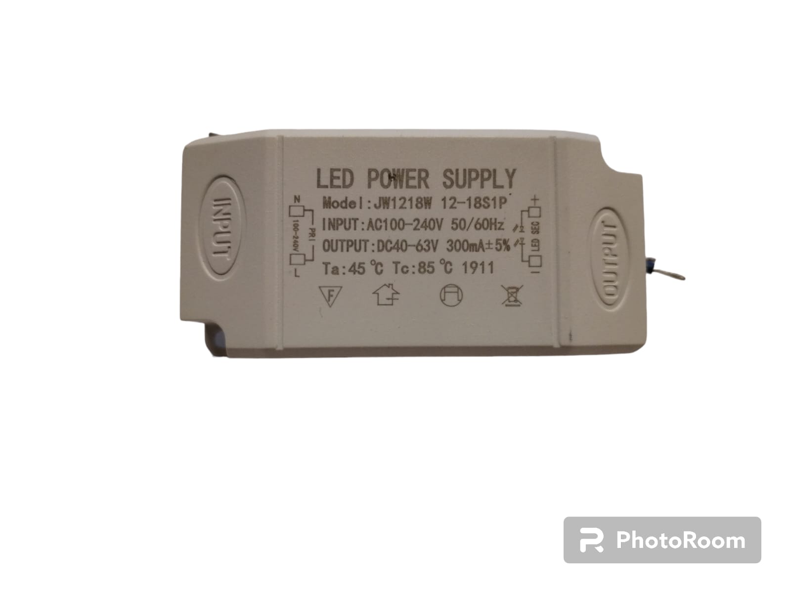 LED POWER SUPPLY JW1218W 12-18S1P