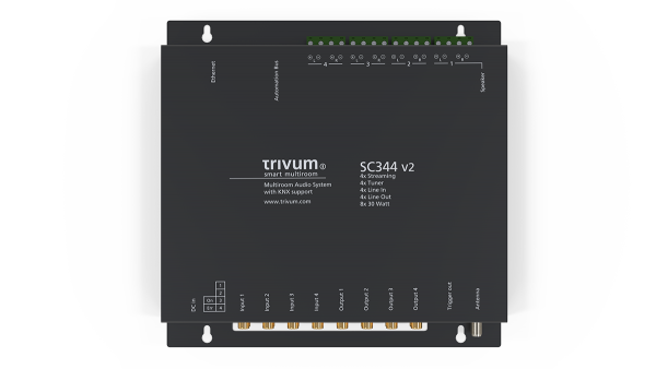 SC344v2 SoundSystem for 4 rooms from Trivum/ Germany