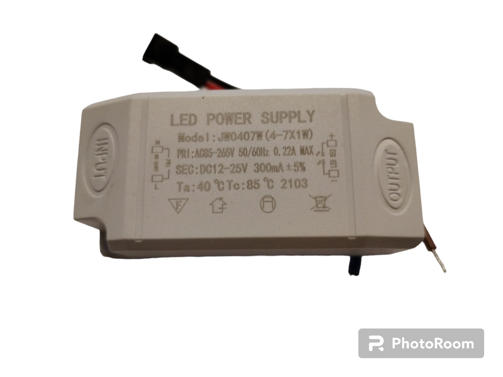 مصدر طاقة LED JW0407W (4-7) واط