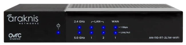 Araknis AN-110-RT-2L1W-WIFI، موجه VPN جيجابت أحادي الشبكة مع شبكة Wi-Fi 