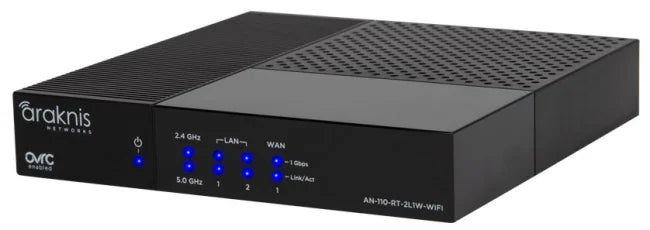 Araknis AN-110-RT-2L1W-WIFI، موجه VPN جيجابت أحادي الشبكة مع شبكة Wi-Fi 